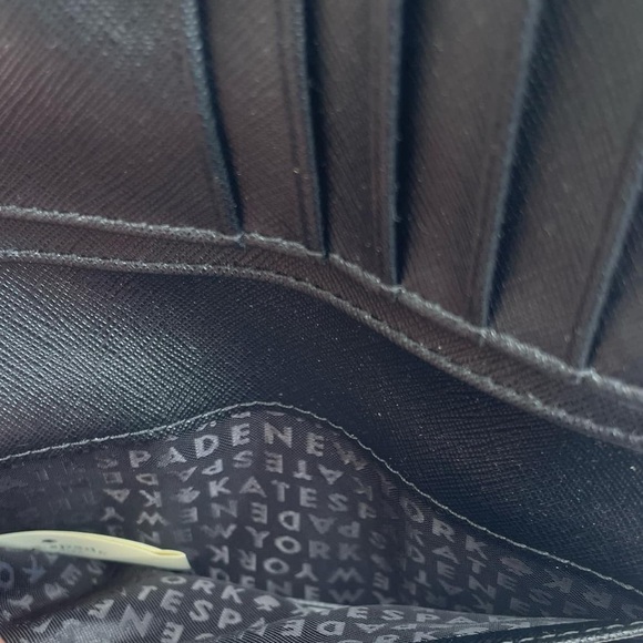 Kate Spade Black Wallet Sleek Design - Picture 2 of 6